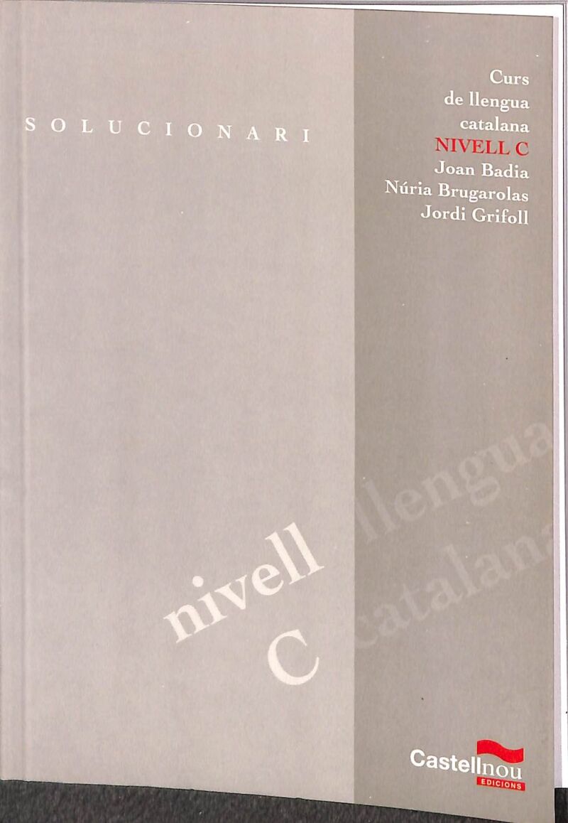 Solucionari Curs de Llengua Catalana Nivell C