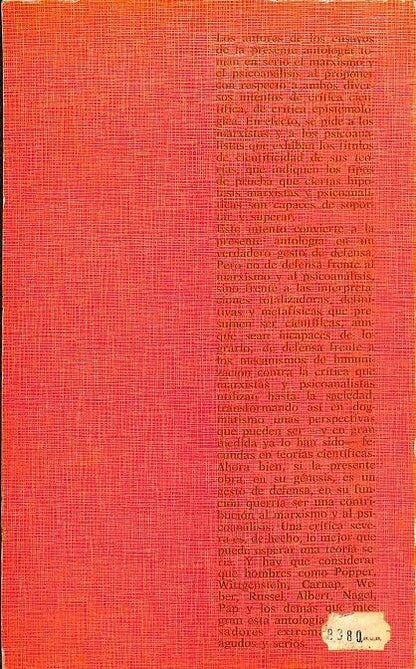 Análisis Epistemológico del Marxismo y del Psicoanálisis