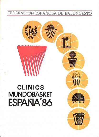 Clinics Mundobasket España 86 / Clinic: Zaragoza, Malaga, Tenerife, Barcelona, Oviedo, Madrid