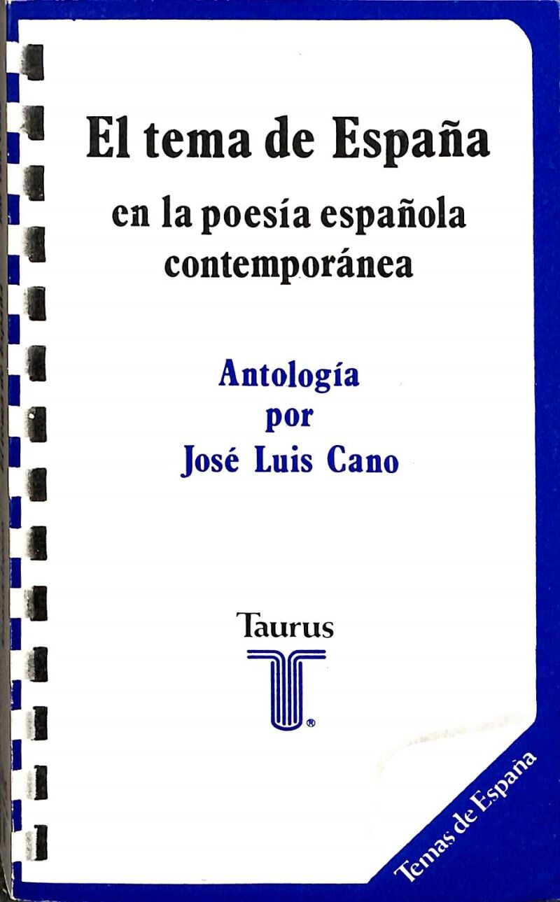 El Tema de España. en la Poesía Española Contemporanea.