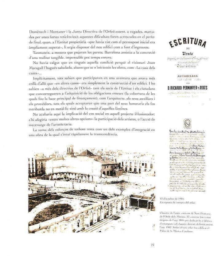 Pedres Vives: Palau de la Música Catalana Patrimoni de la Huminatat .