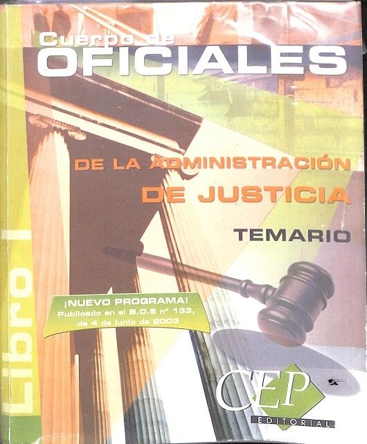 Cuerpo de Oficiales de la Administración de Justicia - Temario Libro 1