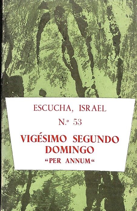 Escucha Israel Nº 53 Vigésimo Segundo Domingo per Annum