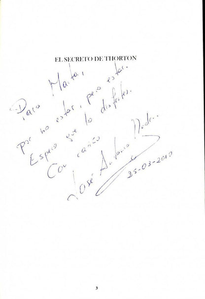 El Secreto de Thorton. una Aventura Trepidante Que No Concede Tregua