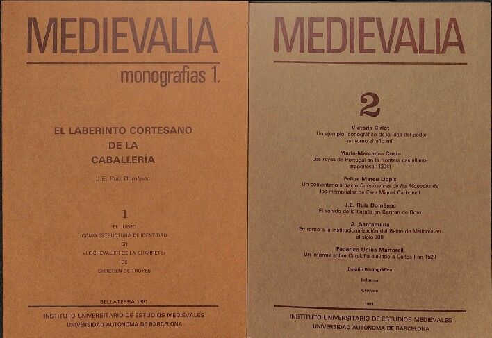 Medievalia 2 Vol
