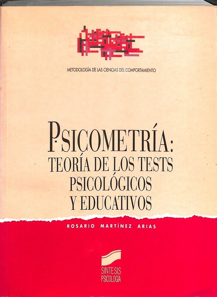 Psicometría - Teoría de los Tests Psicológicos y Educativos