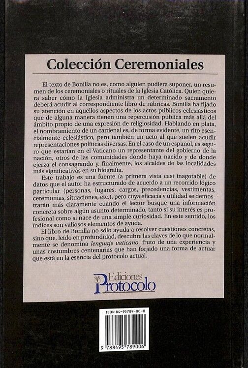 Organización, Ceremonial y Protocolo en la Iglesia Católica