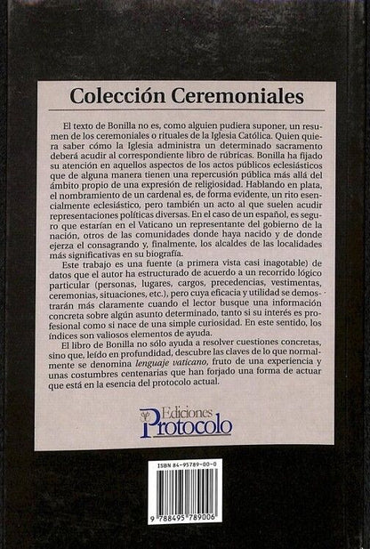Organización, Ceremonial y Protocolo en la Iglesia Católica