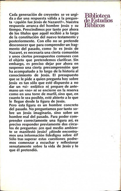 Jesús, el Hombre de Nazaret y Su Tiempo