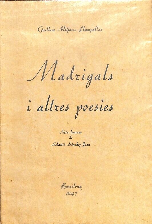 Madrigals i Altres Poesies