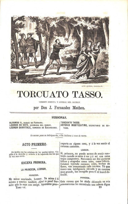 Teatro Selecto: Antiguo y Moderno, Nacional y Extranjero. Tomo VI y VII. Coleccionado e Ilustrado con la Introducción, Notas, Observaciones Criticas,