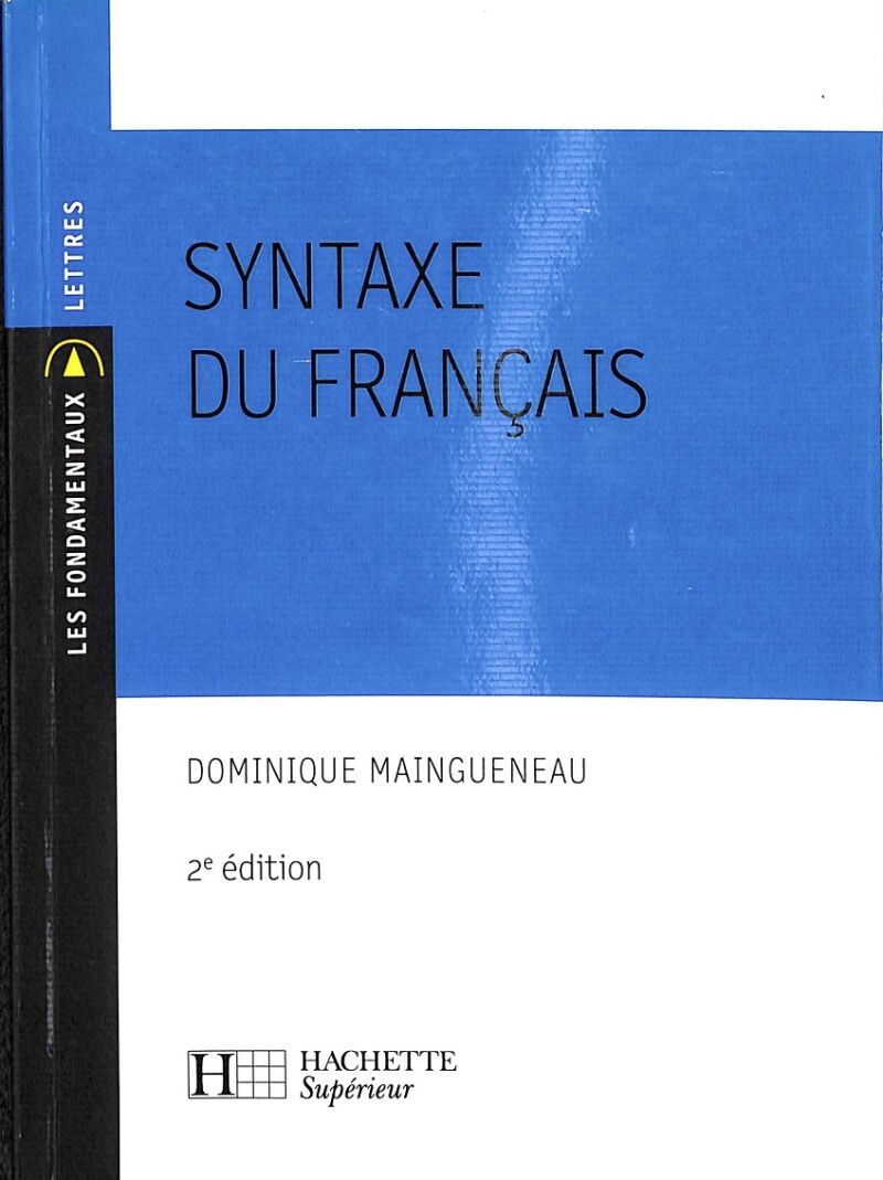 Syntaxe Du Français - (Francés)