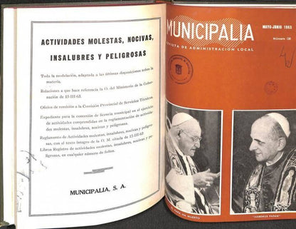 Municipalia Revista de Administración Local. Número 116 - 120 (Enero - Junio 1963)