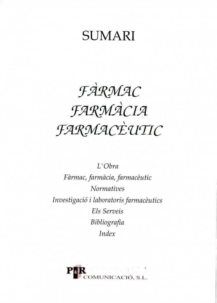Fàrmac, Farmàcia, Farmacèutic