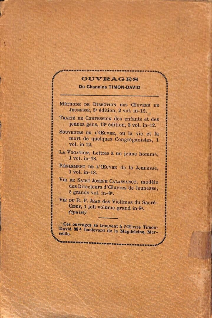 Un Père de Jeunesse (Francés)