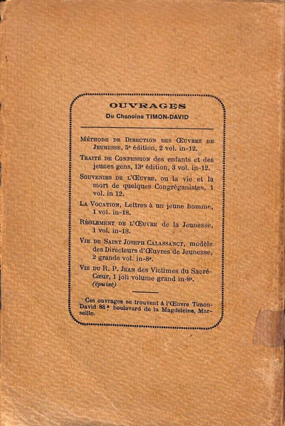 Un Père de Jeunesse (Francés)