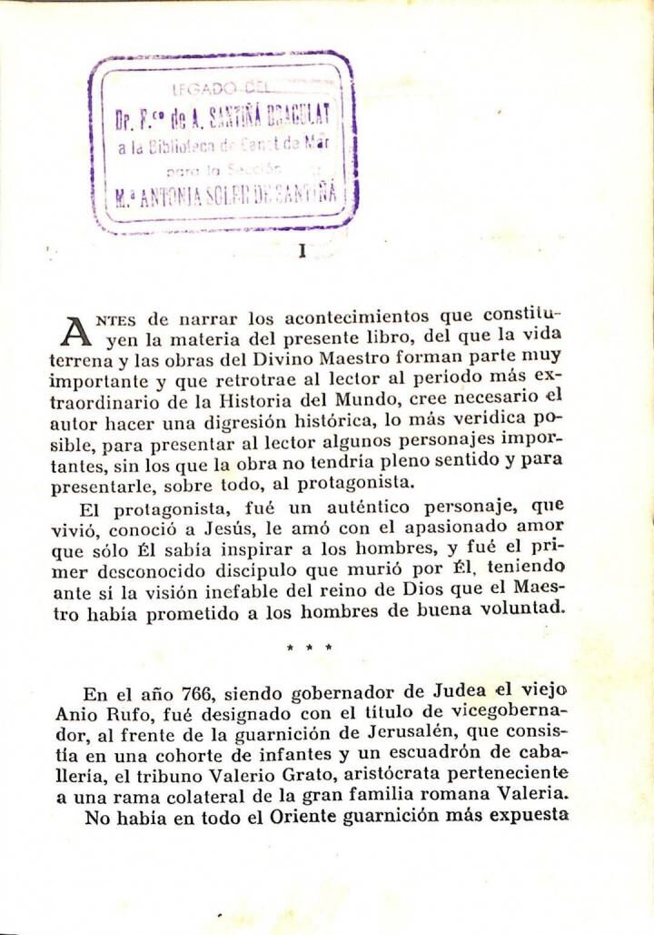 El Discípulo Desconocido. Novela Histórica del Tiempo de Jesús