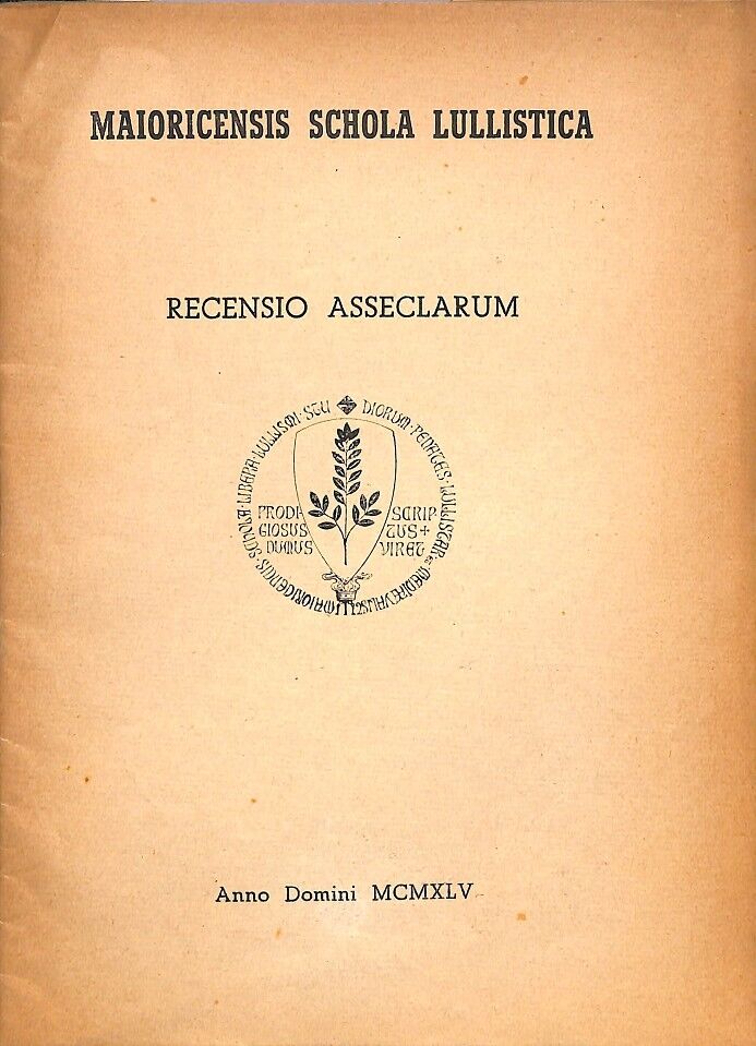 Recensio Asseclarum (Latín y Español)