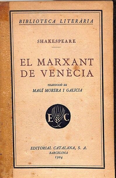 El Marxant de Venècia - Traducció de Magí Morera i Galicia