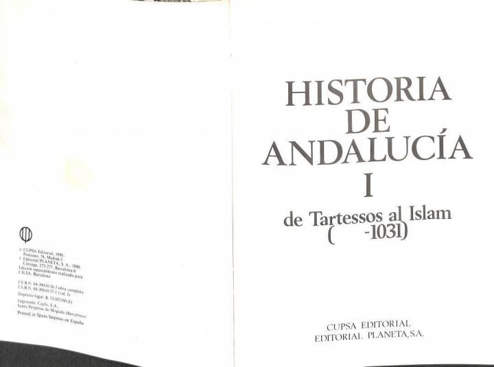 Historia de Andalucía Vols. 1-3