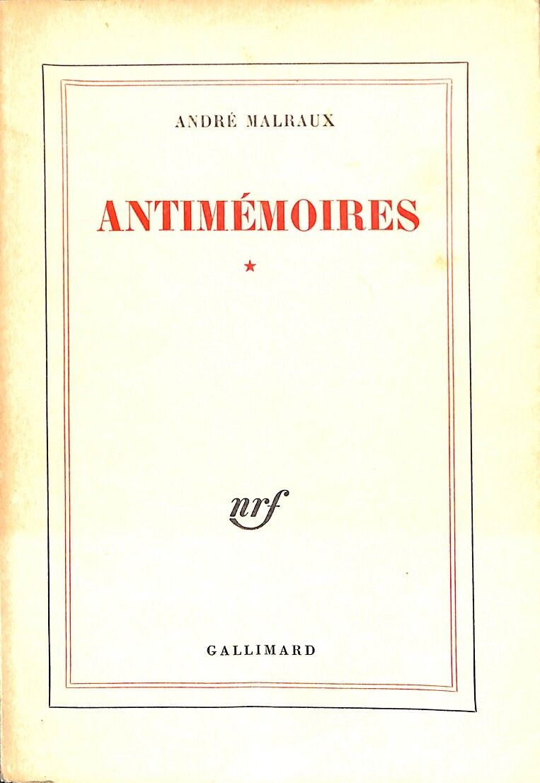 Antimémoires i (Francés)