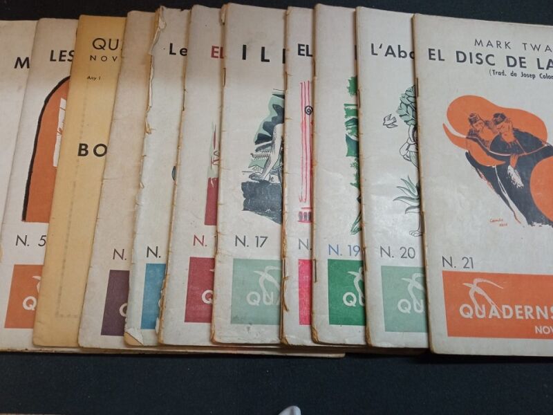 Quadern Literaris Novel.les i Novel.listes Nº2, 3,5,7, 13,14, 15 y del 17 Al 21 -
