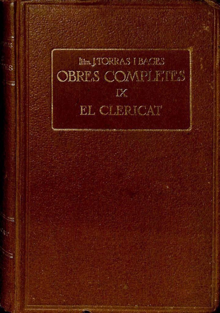 Obres Completes IX el Clericat