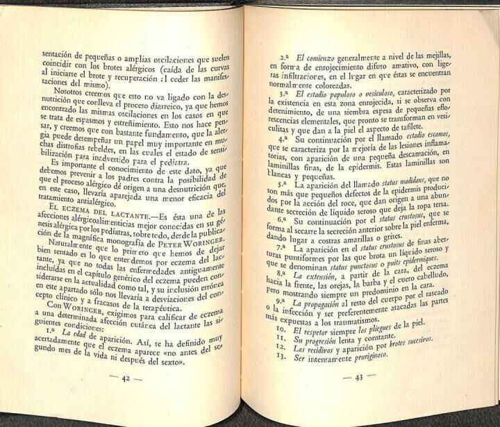 Premio Sam 1949 - 1950 Manifestaciones Alergicas en el Lactante Originadas por la Alimentacion. Modernos Regímenes Alimenticios del Lactante