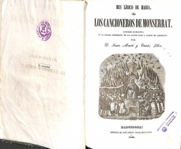 Mes Lírico de Maria. las Canciones de Monserrat