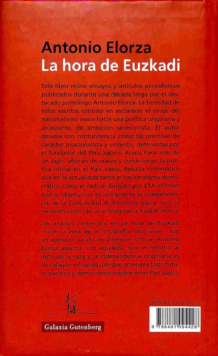 La Hora de Euskadi : Disidencias i Artículos y Ensayos