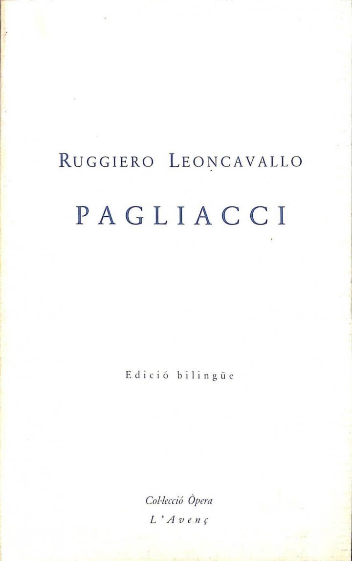 Pagliacci (Edición Bilingüe Catalán - Italiano)