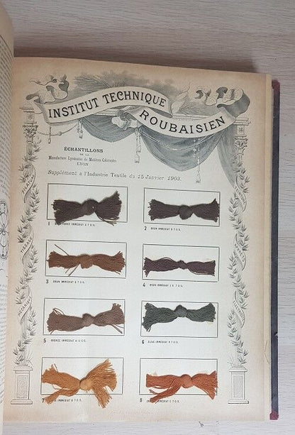 L'Industrie Textile: Moniteur de la Filature, Du Tissage, de la Teinture, Des Apprets Et Des Industries Qui S'Y Rattachent.annee 1903 1904 1906 1908