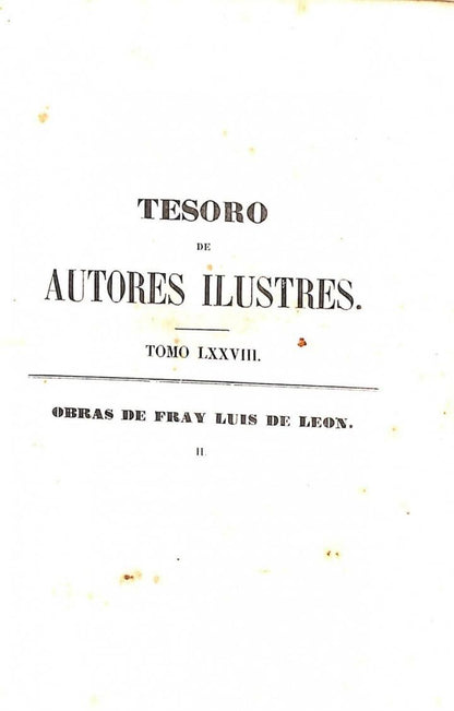 Tesoro de Autores Ilustres Tomo Lxxvlll