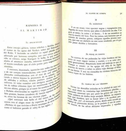 El Llanto de Europa. con una Carta - Prólogo de J. Estelrich y un Dibujo de Ramón de Capmany