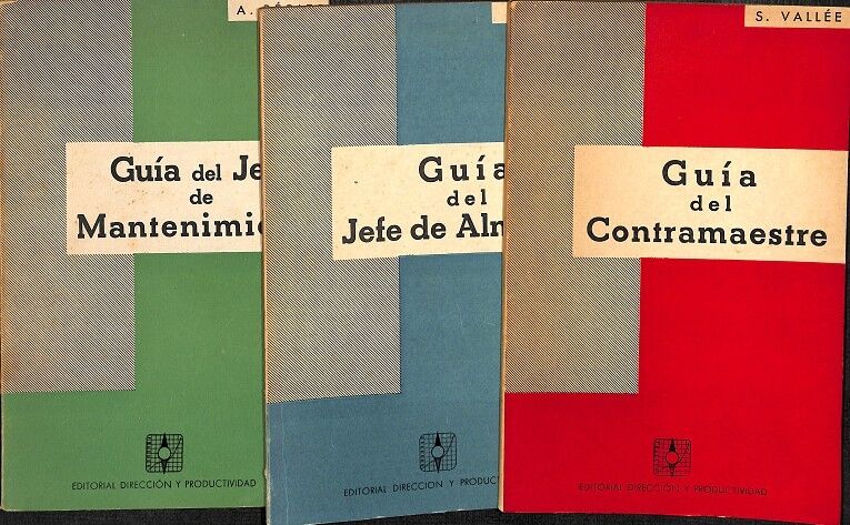 Guía del Contramaestre, Guía del Jefe de Almacén, Guía del Jefe de Mantenimiento 3 Vol