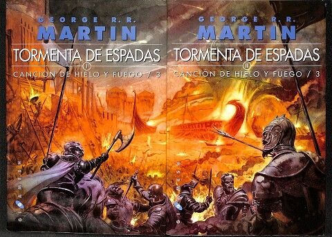 Tormentas de Espadas i y II. Cancion de Hielo y Fuego