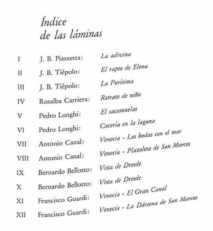 Pintura Veneciana del Siglo XVIII