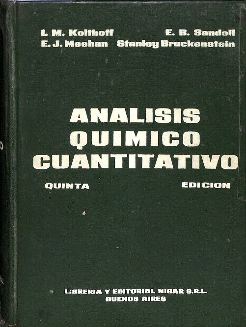 Análisis Químico Cuantitativo (5ª Edición)