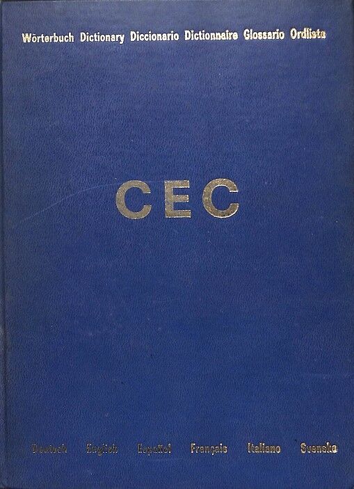 Cec Diccionario Deutsch - English-español-français-italiano-svenska