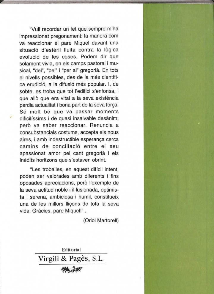 Les Pedres Vives Canten. el Pare Miquel Altisent les Fa Cantar .