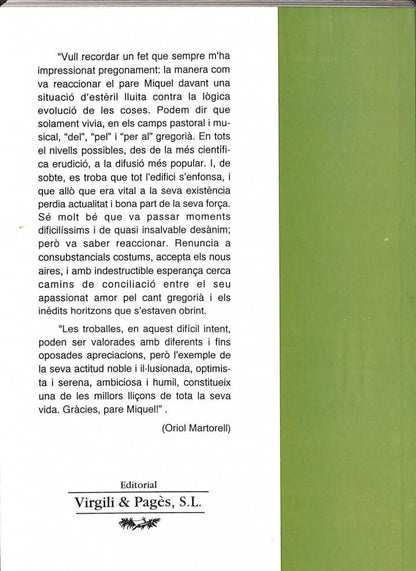 Les Pedres Vives Canten. el Pare Miquel Altisent les Fa Cantar .