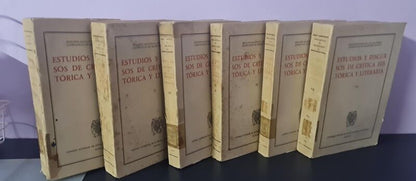 Estudios y Discursos de Crítica Histórica y Literaria Tomos I, II, Iii,iv,v,vii