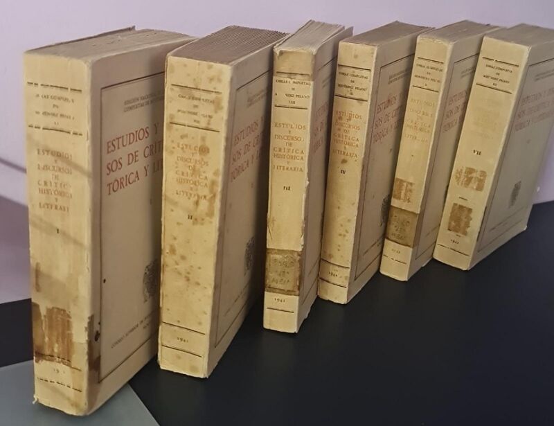 Estudios y Discursos de Crítica Histórica y Literaria Tomos I, II, Iii,iv,v,vii
