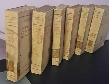 Estudios y Discursos de Crítica Histórica y Literaria Tomos I, II, Iii,iv,v,vii