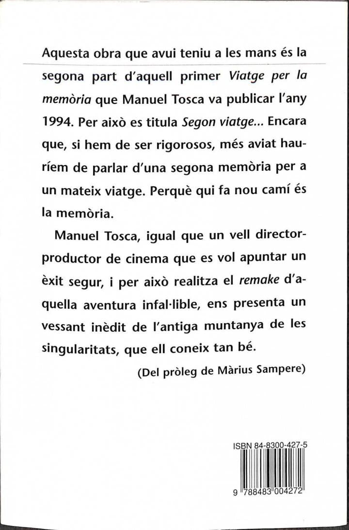Segon Viatge per la Memòria
