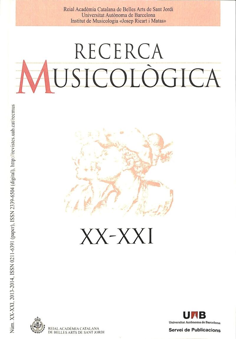 Recerca Musicologica XX - XXI