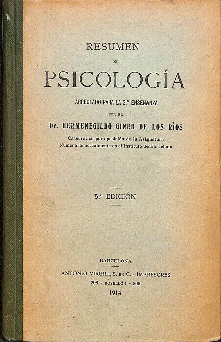 Resumen de Psicología