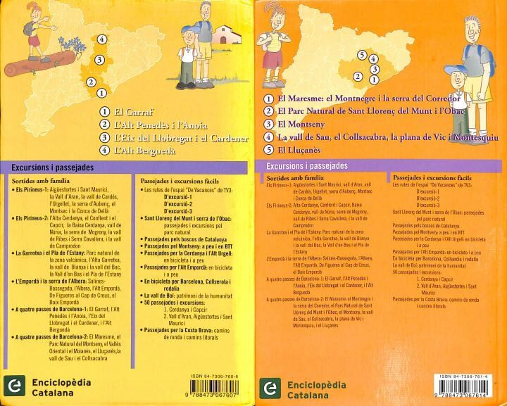 Sortides amb Família, a Quatre Passes de Barcelona, 1 i 2: Excursions i Activitats: el Garraf, L'Alt Penedès i L'Anioa, L'Eix del Llobregat i el Carde