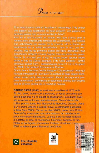 La Meitat de L'Ànima (Premi Sant Jordi 2003) .