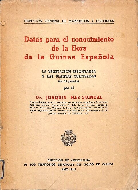 Datos para el Conocimiento de la Flora de la Guinea Española